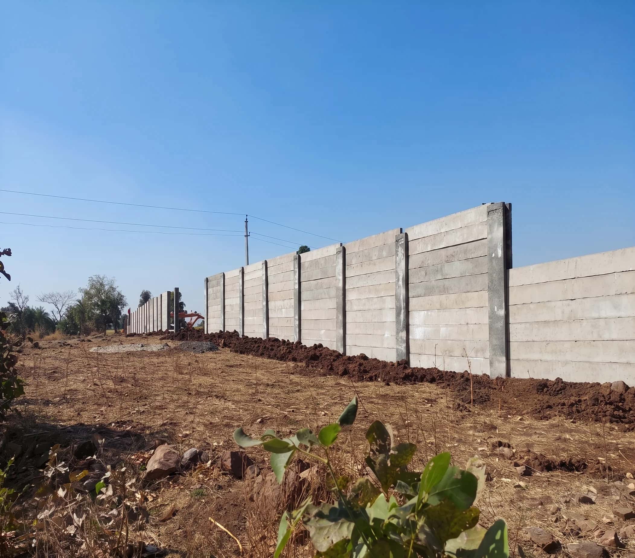 RCC Precast Compound Wall Construction